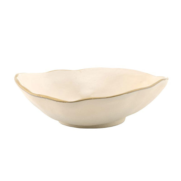GOLD RIM ALUMINUM BOWL, 6