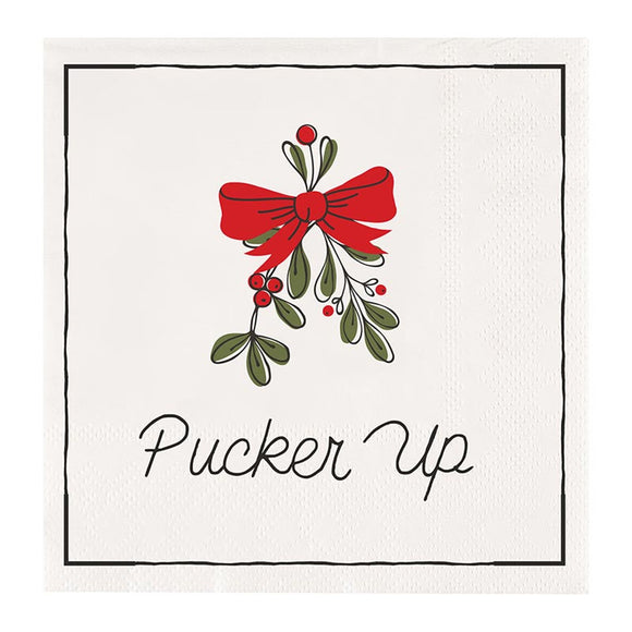 PUCKER UP COCKTAIL NAPKIN
