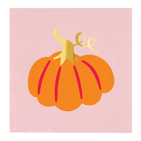 PINK PUMPKIN COCKTAIL NAPKINS
