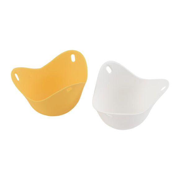 SILICONE EGG POACHING CUPS, SET OF 2