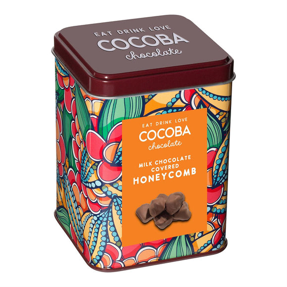 MILK CHOCOLATE HONEYCOMB IN GIFT TIN
