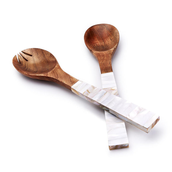 ARCHIPELAGO MOTHER OF PEARL SERVERS, SET OF 2