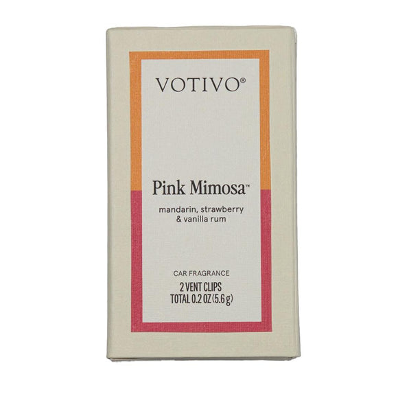 2pk PINK MIMOSA AUTO VENT CLIP