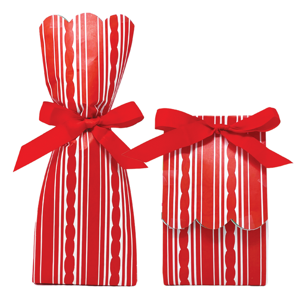 RED STRIPE WINE & GIFT BAG KIT