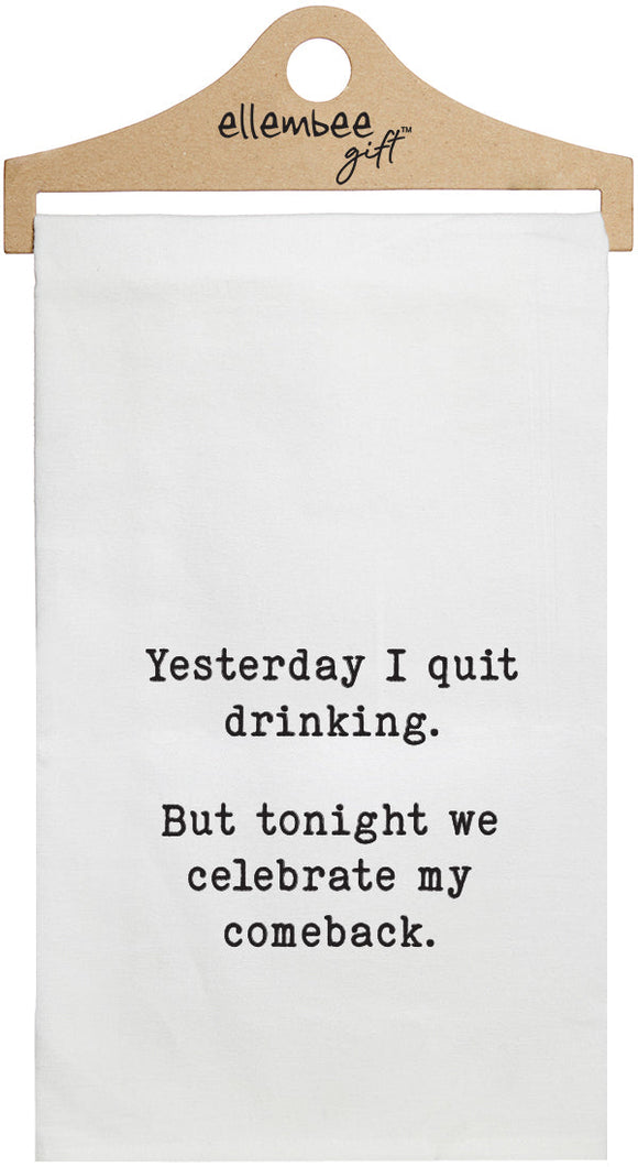 CELEBRATE COMEBACK TEA TOWEL