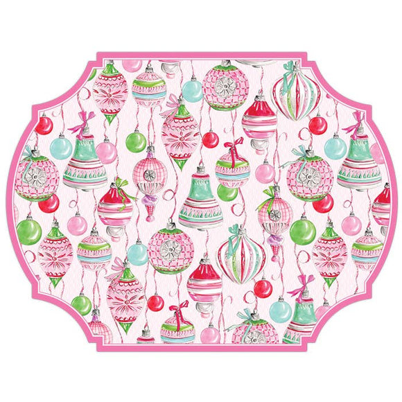VINTAGE ORNAMENTS DIE CUT PLACEMAT