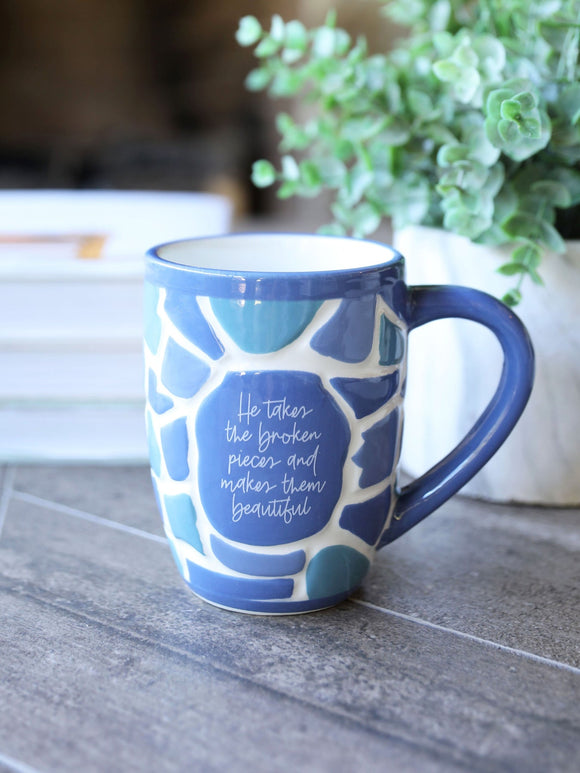 MENDED MUG BLUE
