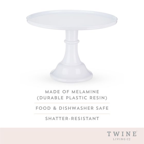 WHITE MELAMINE CAKE STAND