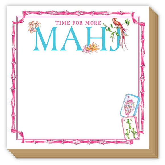 LUXE NOTEPAD TIME FOR MORE MAHJ