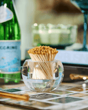 CLEAR ACRYLIC MATCH STRIKER with GOLD MATCHES