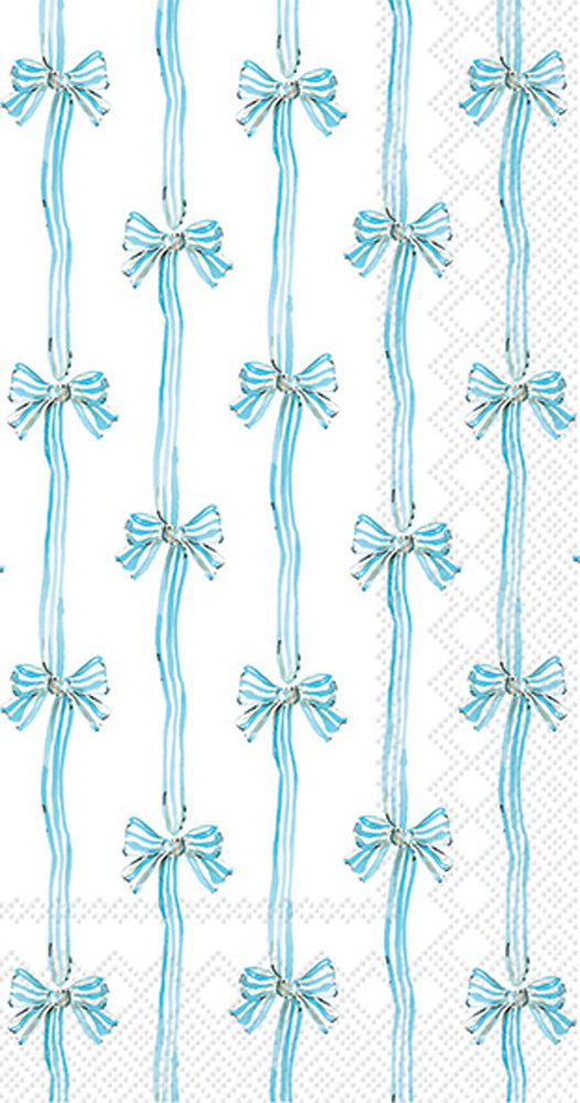 BLUE TOILE BOW GUEST NAPKIN