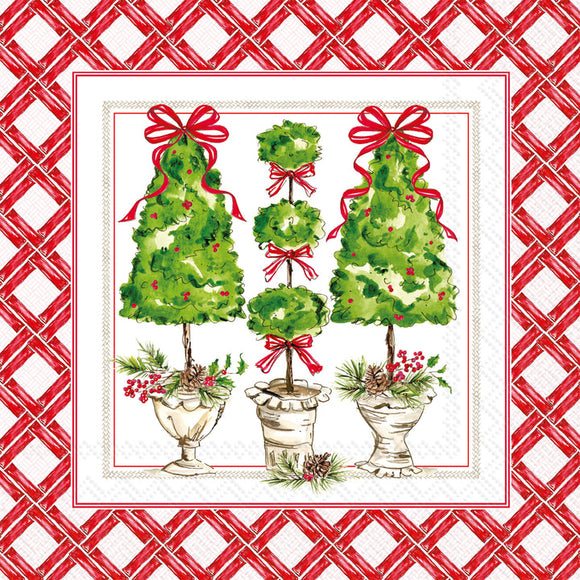 HOLLY TOPIARY LUNCH NAPKIN