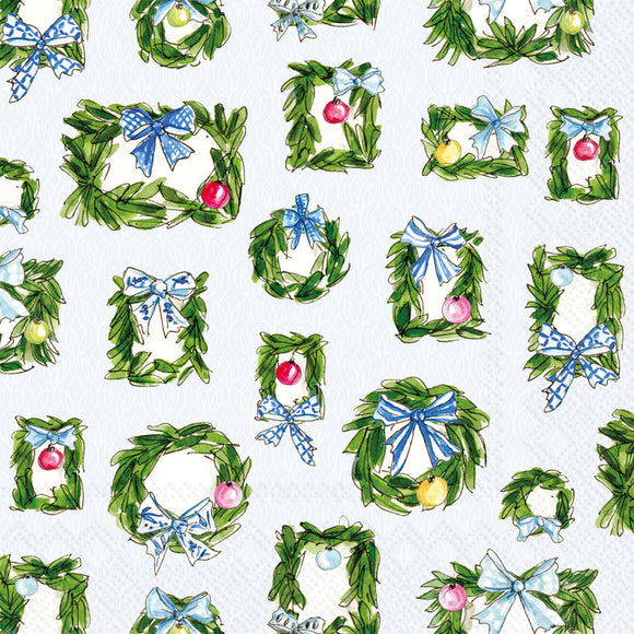 BOXWOOD ORNAMENTS LUNCH NAPKIN