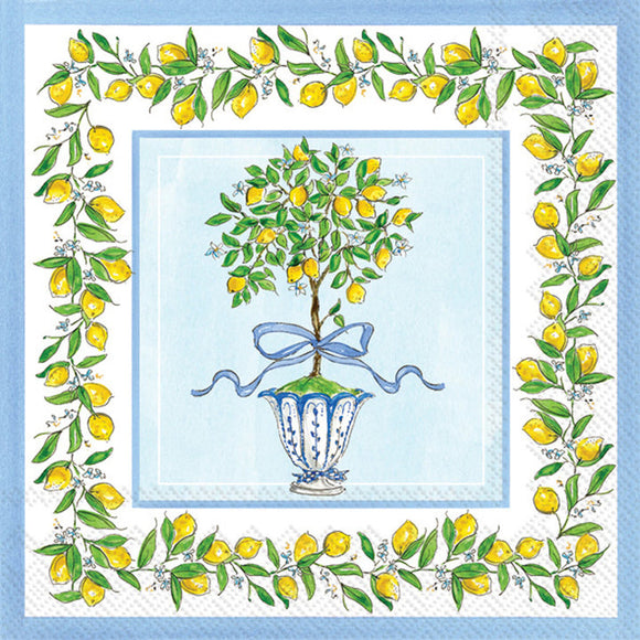 LEMON TOPIARY COCKTAIL NAPKIN