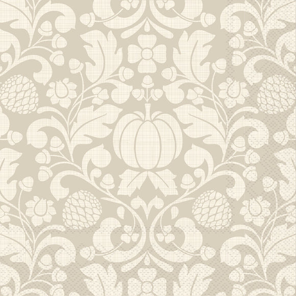 FRANCIS CREAM PUMPKIN LUNCH NAPKIN