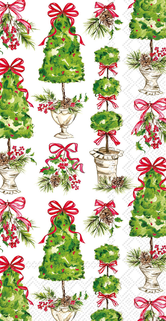 HOLLY TOPIARY GUEST NAPKIN