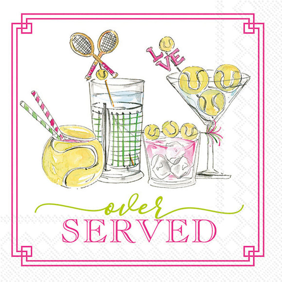 TENNIS DRINKS COCKTAIL NAPKIN