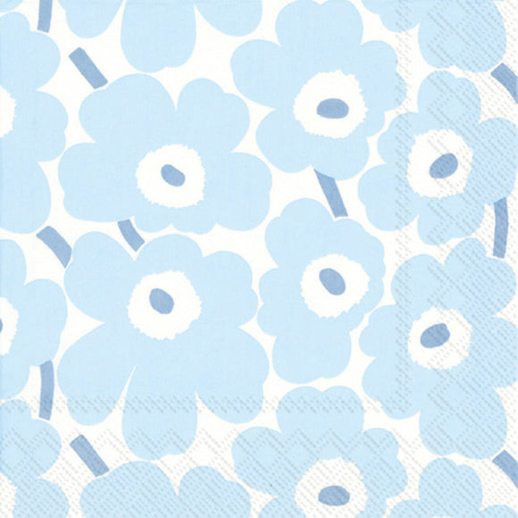 MINI UNIKOT LT BLUE COCKTAIL NAPKIN