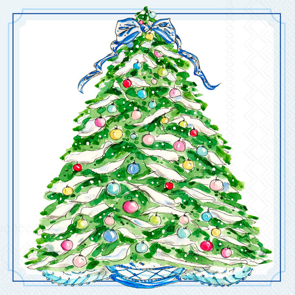 BOXWOOD ORNAMENTS COCKTAIL NAPKIN