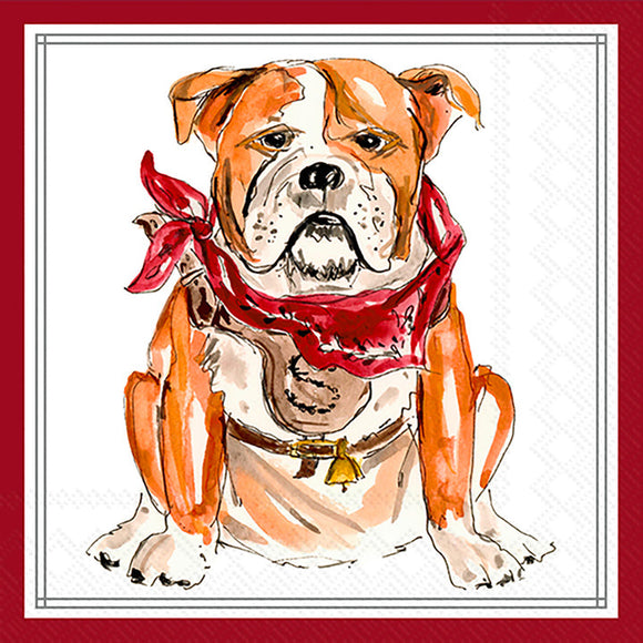 MAROON BULLDOG HOMETOWN COCKTAIL NAPKIN