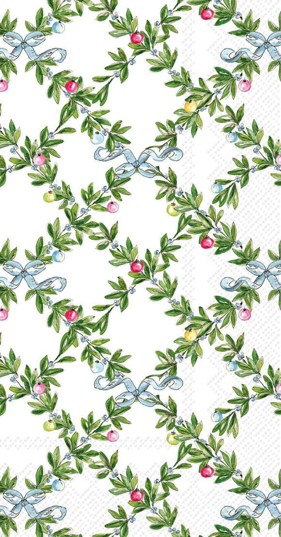 BOXWOOD ORNAMENTS GUEST NAPKIN