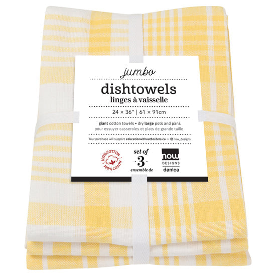 LEMON JUMBO DISHTOWELS