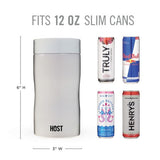 PEARL WHITE SLIM CAN COOLER