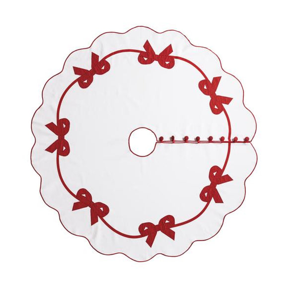 RED BOW TREE SKIRT