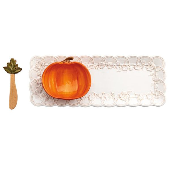 PUMPKIN DIP AND TRAY