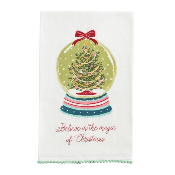 SNOWGLOBE CHRISTMAS TOWEL