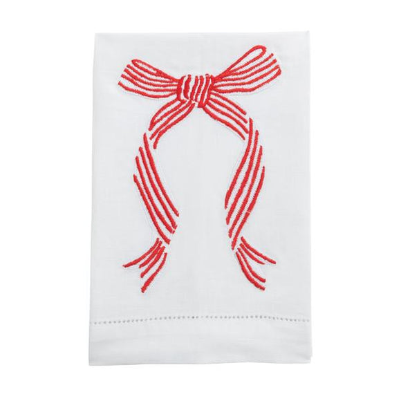 STRIPED BOW KITCHEN TOWEL