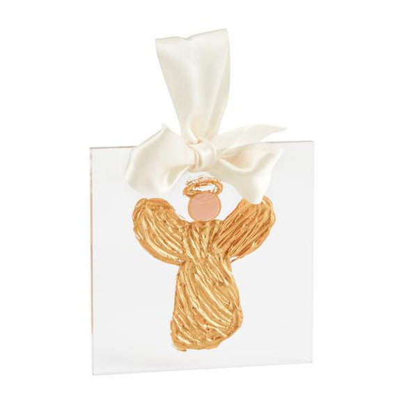 GOLD ANGEL ACRYLIC ORNAMENT