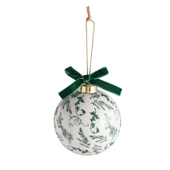 TOILE BALL ORNAMENT