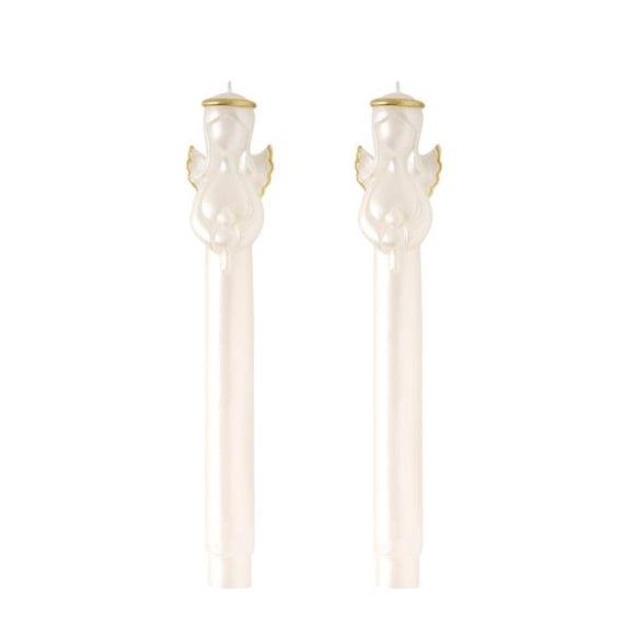 GOLD ANGEL TAPER CANDLE