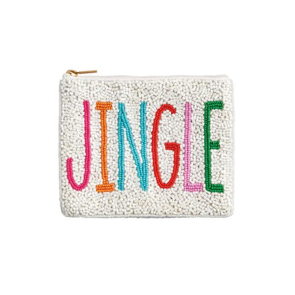 BEADED HOLIDAY JINGLE POUCH