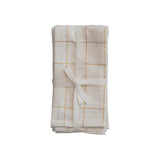 GOLD GRID COTTON NAPKIN