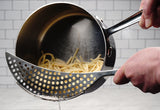 PIERCED CRESCENT POT STRAINER