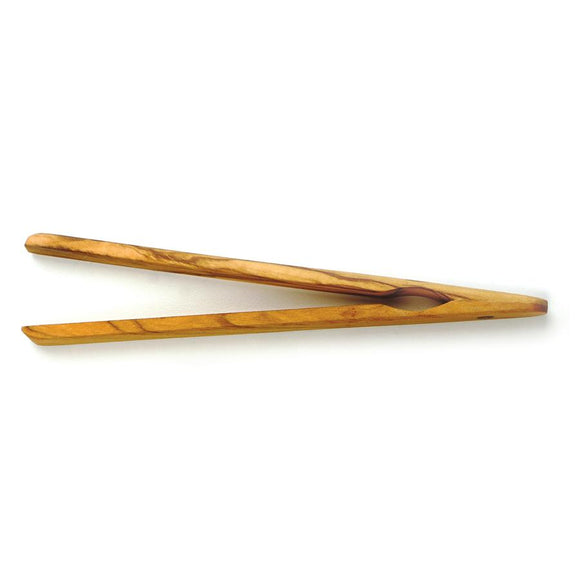OLIVE WOOD TOAST TONGS