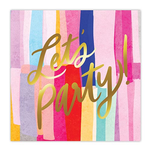 LET'S PARTY BEVERAGE NAPKINS