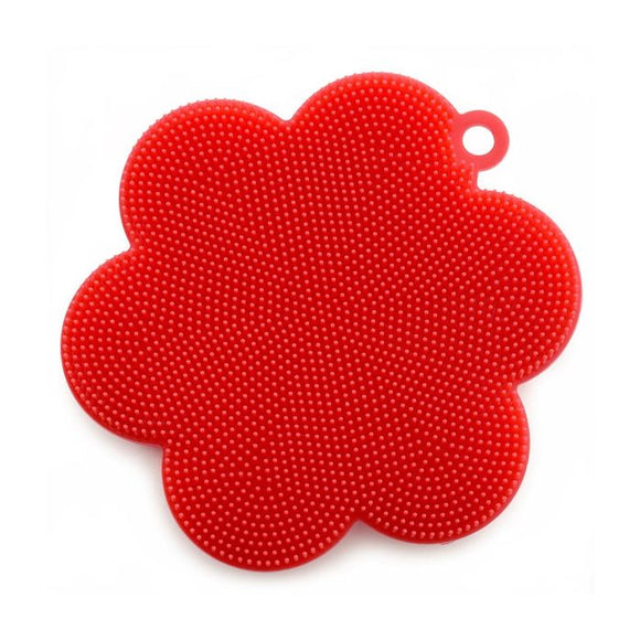 SILICONE DISH BRUSH FLOWER