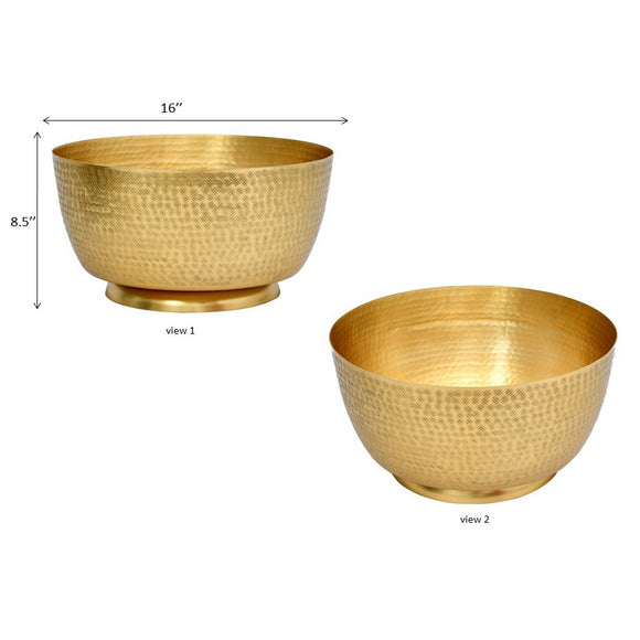 LARGE BRASS BOWL