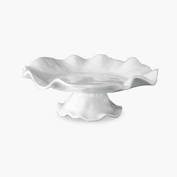 VIDA HAVANA PEDESTAL CAKE PLATE, WHITE