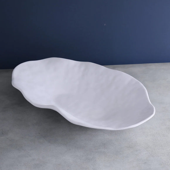 VIDA NUBE EXTRA LARGE OVAL BOWL, WHITE
