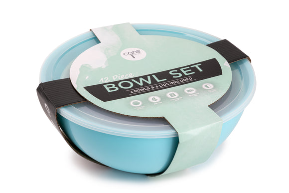 MIXING BOWL SET with LIDS, SET OF 12