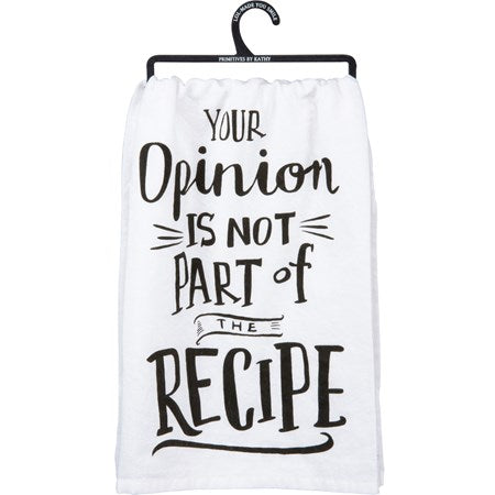 RECIPE OPINION TOWEL
