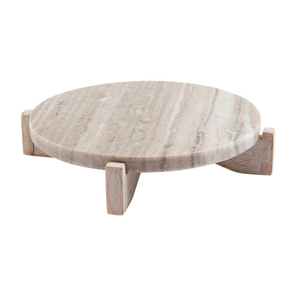 MARBLE/WOOD TRIVET