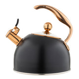 VIKING 2.6 QT BLACK & COPPER TEA KETTLE