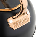 VIKING 2.6 QT BLACK & COPPER TEA KETTLE