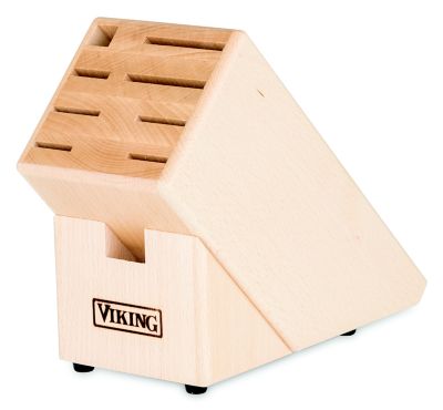 VIKING PROFESSIONAL BEECHWOOD KNIFE BLOCK, 9 SLOT