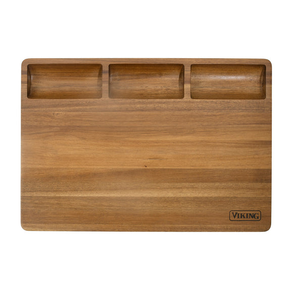 VIKING ACACIA BUTCHER BLOCK & PREP BOARD